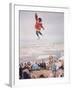 Native Alaskans Playing a Game of Nulukatuk, in Which Individals are Tossed into the Air-Ralph Crane-Framed Photographic Print