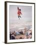 Native Alaskans Playing a Game of Nulukatuk, in Which Individals are Tossed into the Air-Ralph Crane-Framed Photographic Print