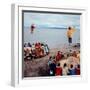 Native Alaskans Playing a Game of Nulukatuk, in Which Individals are Tossed into the Air-Ralph Crane-Framed Photographic Print