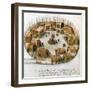 Native American Algonquin Indian Village, 1585-null-Framed Giclee Print