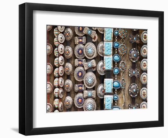 Native American Belts, Santa Fe, New Mexico, Usa-Julian McRoberts-Framed Photographic Print