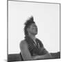 Native American Chief James Rhodd Wearing Headgear and a Bear Claw Necklace-Francis Miller-Mounted Photographic Print