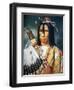 Native American Chief of the Cree People of Canada, 1848-Paul Kane-Framed Giclee Print