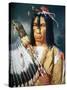 Native American Chief of the Cree People of Canada, 1848-Paul Kane-Stretched Canvas