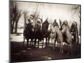 Native American Chiefs-Edward S Curtis-Mounted Giclee Print