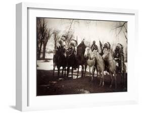 Native American Chiefs-Edward S Curtis-Framed Giclee Print