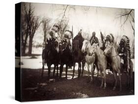 Native American Chiefs-Edward S Curtis-Stretched Canvas