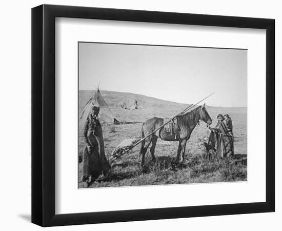 Native American Cree People of Western Canada, C.1890-American Photographer-Framed Giclee Print