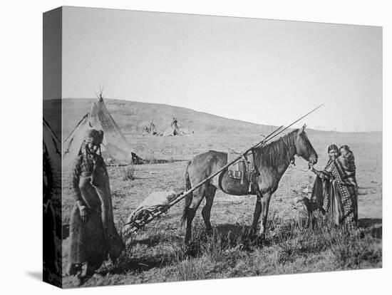Native American Cree People of Western Canada, C.1890-American Photographer-Stretched Canvas