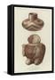 Native American Earthenware Vessels from the Middle Mississippi Valley-null-Framed Stretched Canvas