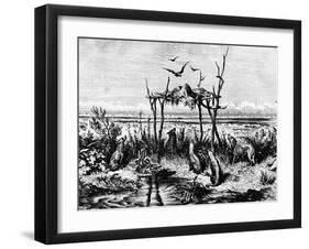 Native American Funeral Customs, C1870-null-Framed Giclee Print