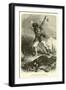 Native American Holding Up the Scalp of His Enemy-null-Framed Giclee Print