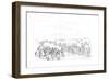 Native American Horse Race, 1841-Myers and Co-Framed Giclee Print