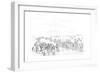 Native American Horse Race, 1841-Myers and Co-Framed Giclee Print