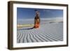 Native American in Full Regalia, White Sands National Monument, New Mexico, USA Mr-Alex Heeb-Framed Photographic Print