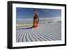 Native American in Full Regalia, White Sands National Monument, New Mexico, USA Mr-Alex Heeb-Framed Photographic Print