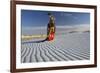 Native American in Full Regalia, White Sands National Monument, New Mexico, USA Mr-Alex Heeb-Framed Photographic Print