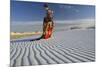 Native American in Full Regalia, White Sands National Monument, New Mexico, USA Mr-Alex Heeb-Mounted Photographic Print