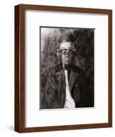 Native American in Western Clothes-null-Framed Giclee Print