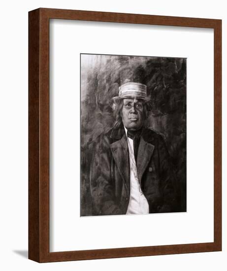 Native American in Western Clothes-null-Framed Giclee Print