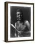 Native American Indian Bow and Arrows Curtis Photograph-Lantern Press-Framed Art Print
