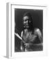 Native American Indian Bow and Arrows Curtis Photograph-Lantern Press-Framed Art Print