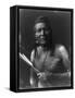 Native American Indian Bow and Arrows Curtis Photograph-Lantern Press-Framed Stretched Canvas