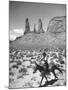 Native American Indian Boy Running His Horse Through Desert-Loomis Dean-Mounted Photographic Print