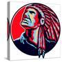 Native American Indian Chief Retro-patrimonio-Stretched Canvas