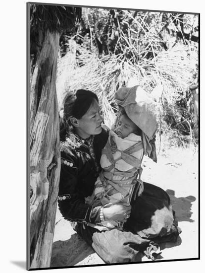 Native American Indian Mother Holding a Baby-Loomis Dean-Mounted Photographic Print