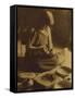 Native American Indian, the Potter (Nampeyo) Hopi-Edward S. Curtis-Framed Stretched Canvas