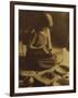 Native American Indian, the Potter (Nampeyo) Hopi-Edward S. Curtis-Framed Giclee Print