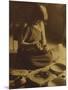 Native American Indian, the Potter (Nampeyo) Hopi-Edward S. Curtis-Mounted Giclee Print