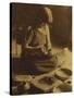 Native American Indian, the Potter (Nampeyo) Hopi-Edward S. Curtis-Stretched Canvas