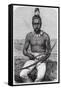 Native American Man, California, 1880-Science Source-Framed Stretched Canvas