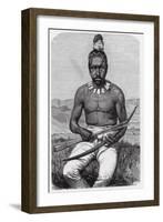 Native American Man, California, 1880-Science Source-Framed Giclee Print