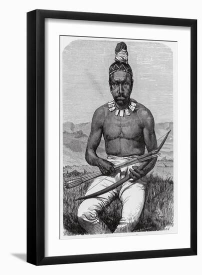 Native American Man, California, 1880-Science Source-Framed Giclee Print