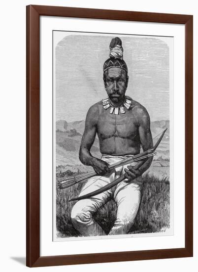 Native American Man, California, 1880-Science Source-Framed Giclee Print