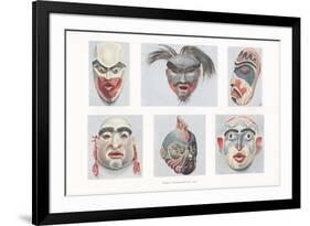 Native American Masks-null-Framed Premium Giclee Print