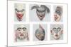 Native American Masks-null-Mounted Premium Giclee Print