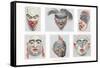 Native American Masks-null-Framed Stretched Canvas