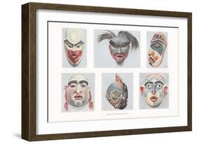 Native American Masks-null-Framed Art Print