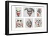 Native American Masks-null-Framed Art Print