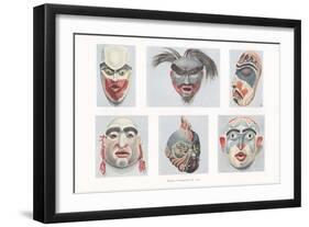 Native American Masks-null-Framed Art Print