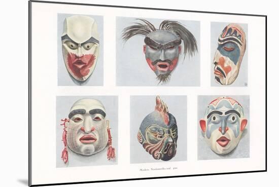 Native American Masks-null-Mounted Art Print