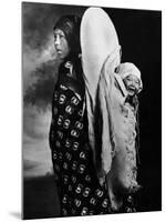 Native American Mother and Her Baby, Happily Hanging on Her Back in Glacier Park-Emil Otto Hoppé-Mounted Photographic Print