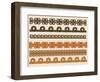 Native American Pattern Border Set-kristina0702-Framed Art Print
