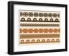 Native American Pattern Border Set-kristina0702-Framed Art Print