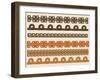 Native American Pattern Border Set-kristina0702-Framed Art Print