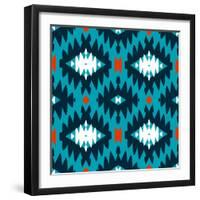 Native American Pattern-tukkki-Framed Art Print